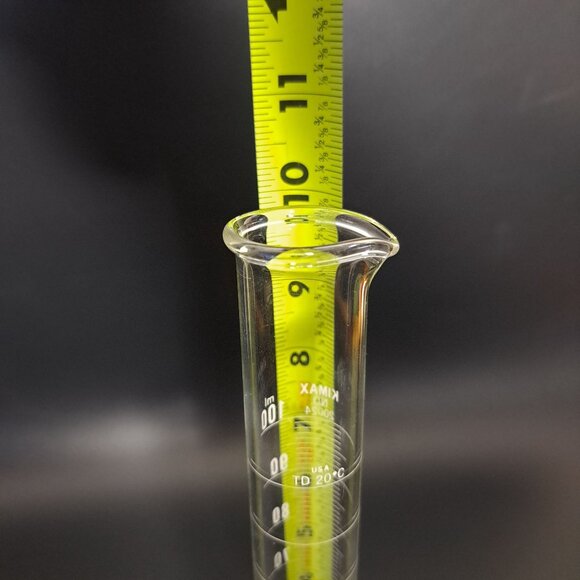 Kimble Kimax 100ml Lab Glass Graduated Cylinder No 20024 USA - Picture 2 of 8